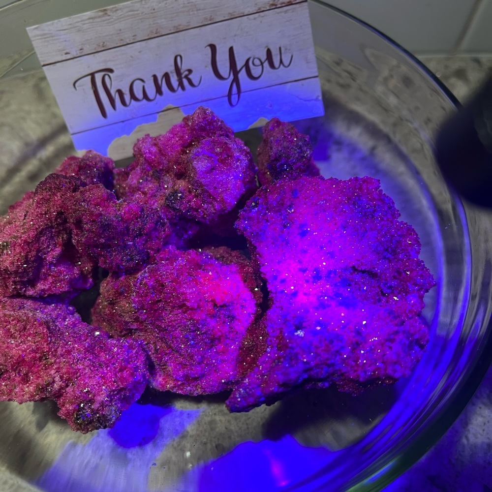 Raw Ruby with UV Flashlight - Picture 6 of 8